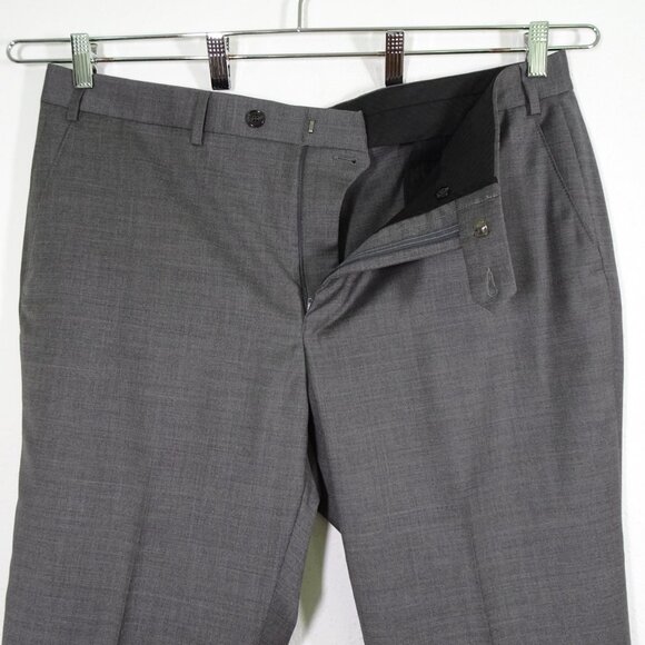 Ralph Lauren Dress Pants Men's Size 38x36 Gray Unfinished Hem READ DESCRIPTION - Picture 4 of 7